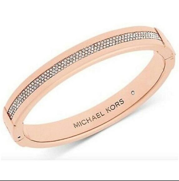 Mk rose gold & rhinestone bracelet! - Picture 1 of 5
